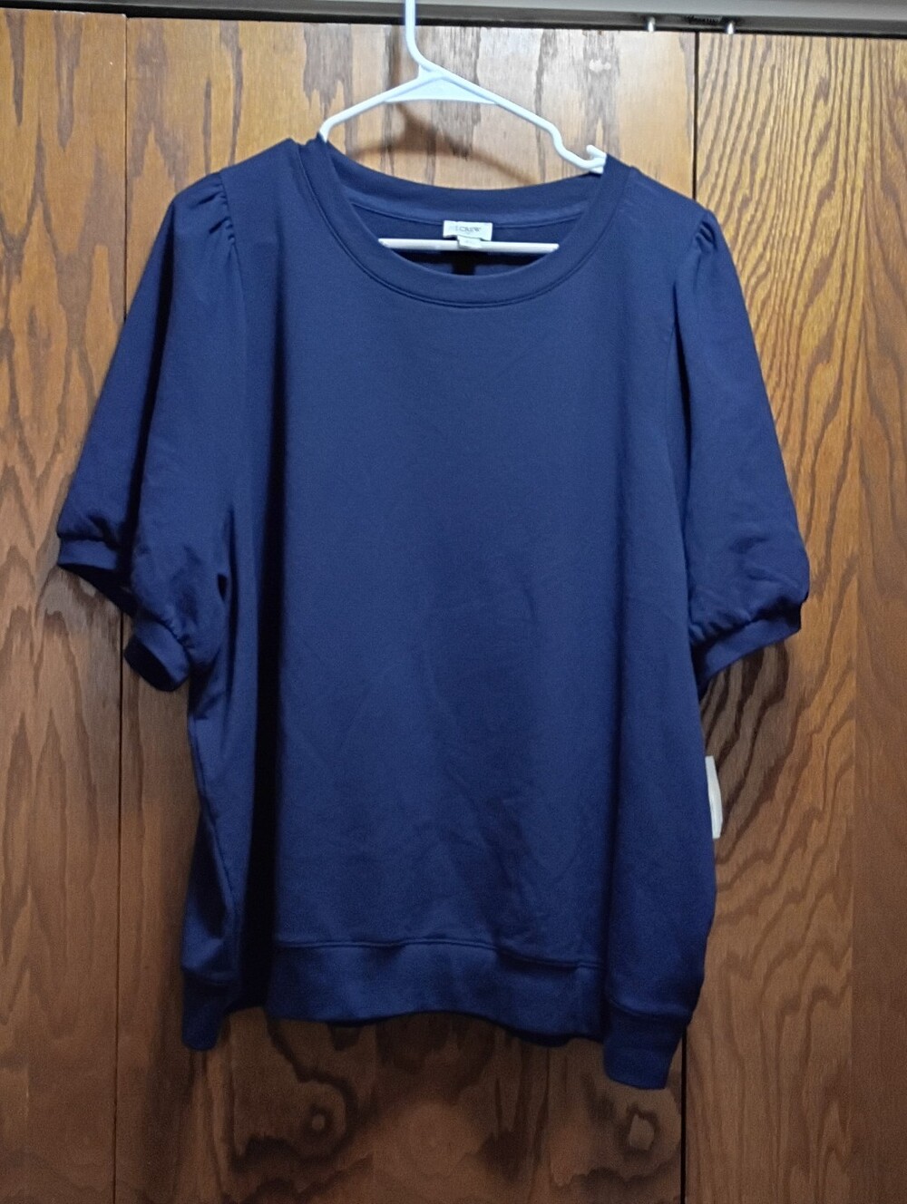 NWT J.Crew Everyday Navy Short-Sleeve Women's Top